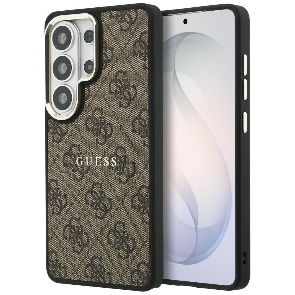 MagSafe-kotelo Samsung Galaxy S26 Ultra S948:lle, Guess, 4G Embossed Ring, Ruskea