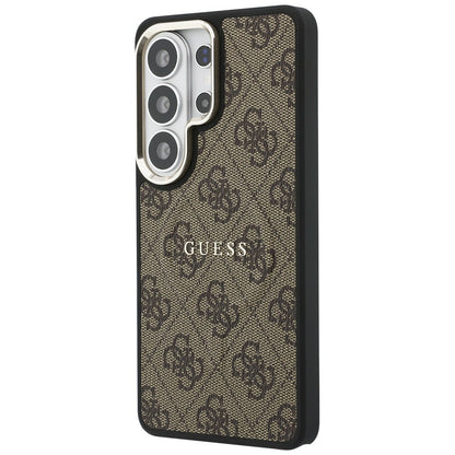 MagSafe-kotelo Samsung Galaxy S26 Ultra S948:lle, Guess, 4G Embossed Ring, Ruskea