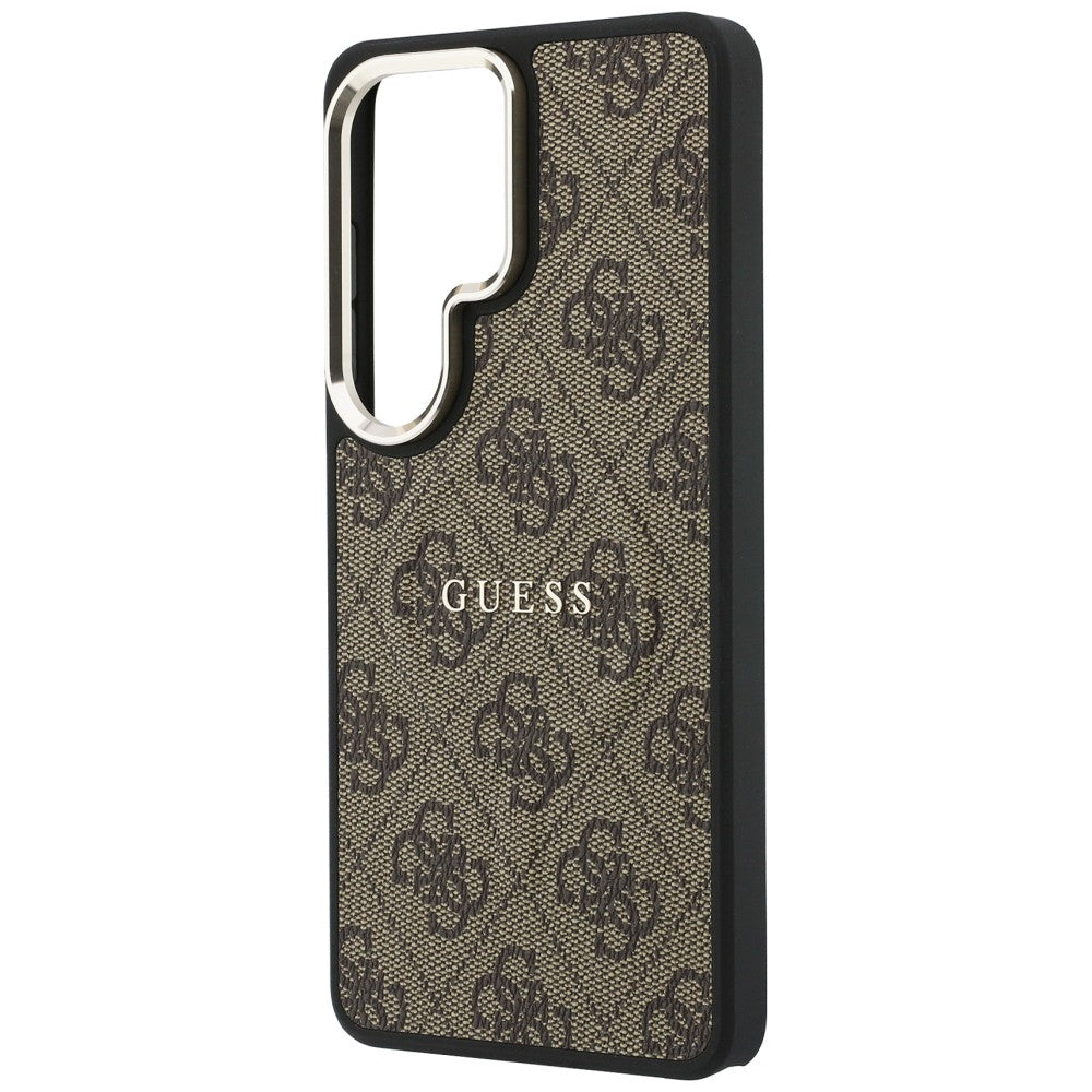 MagSafe-kotelo Samsung Galaxy S26 Ultra S948:lle, Guess, 4G Embossed Ring, Ruskea