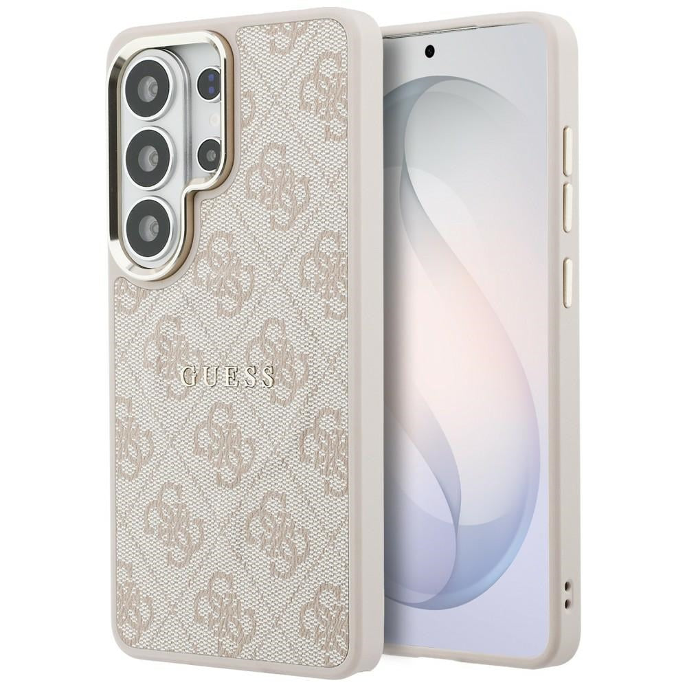 MagSafe-kotelo Samsung Galaxy S26 Ultra S948:lle, Guess, 4G Embossed Ring, Pinkki
