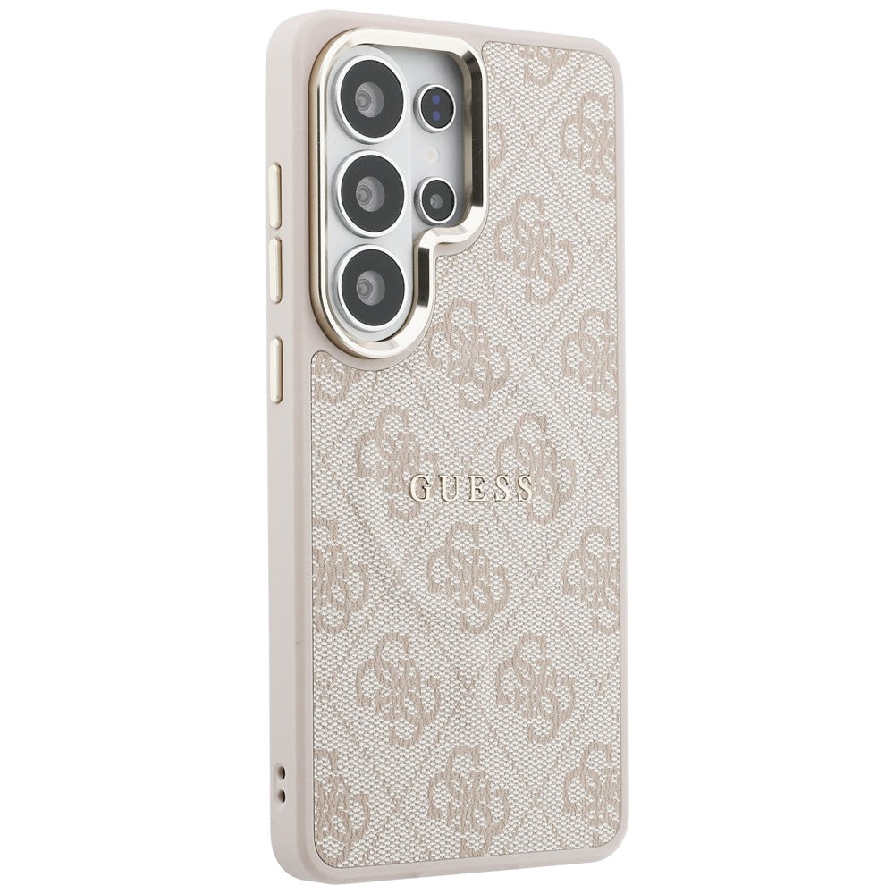 MagSafe-kotelo Samsung Galaxy S26 Ultra S948:lle, Guess, 4G Embossed Ring, Pinkki