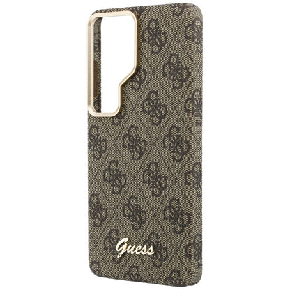 MagSafe-kotelo Samsung Galaxy S26 Ultra S948:lle, Guess, 4G Script Logo, Ruskea