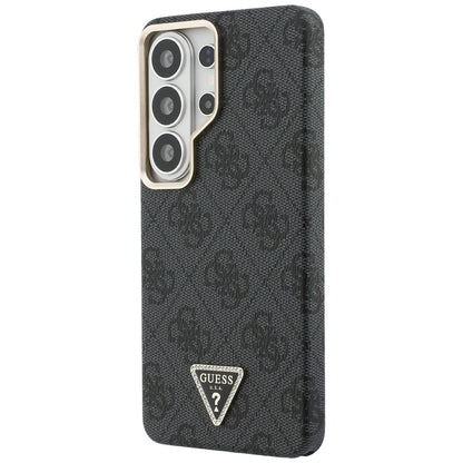 MagSafe Case for Samsung Galaxy S26 Ultra S948, Guess, 4G Triangle Logo, Black