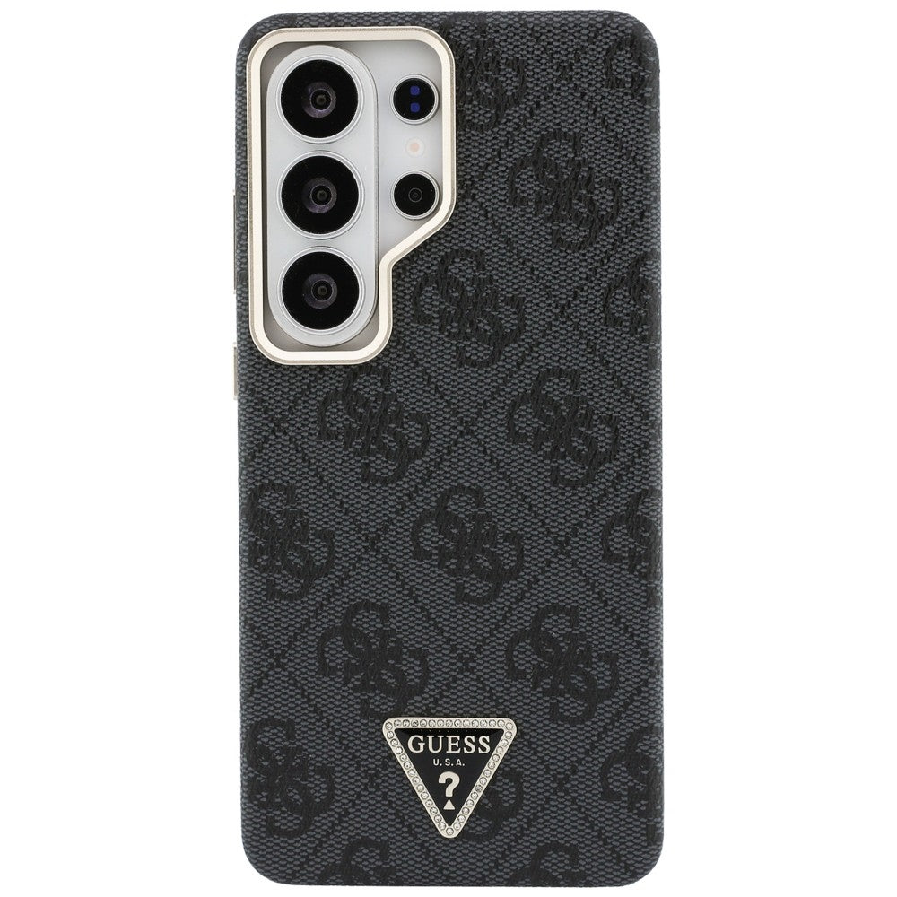 MagSafe Case for Samsung Galaxy S26 Ultra S948, Guess, 4G Triangle Logo, Black