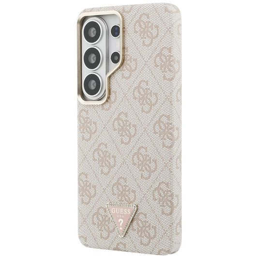MagSafe Case for Samsung Galaxy S26 Ultra S948, Guess, 4G Triangle Logo, Pink