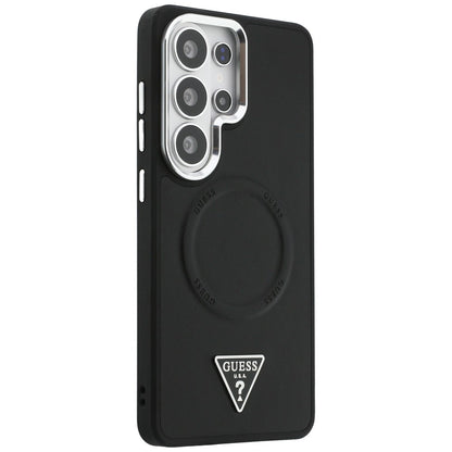 MagSafe-kotelo Samsung Galaxy S26 Ultra S948:lle, Guess, Embossed Ring Triangle Logo, Musta