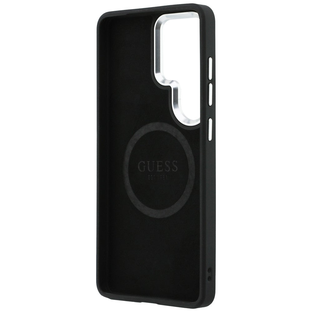 MagSafe-kotelo Samsung Galaxy S26 Ultra S948:lle, Guess, Embossed Ring Triangle Logo, Musta