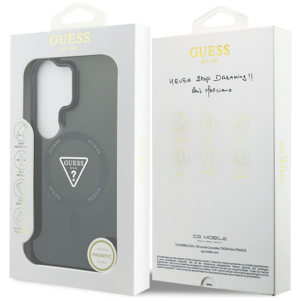 MagSafe-kotelo Samsung Galaxy S26 Ultra S948:lle, Guess, IML Gradient Triangle Logo, Musta