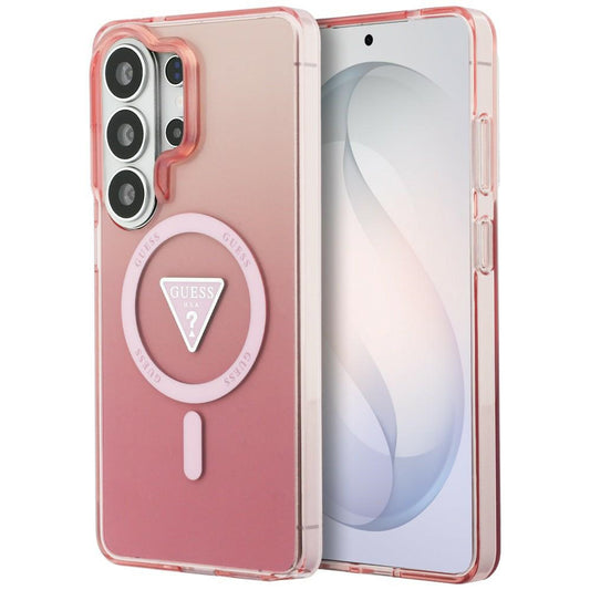 MagSafe-kotelo Samsung Galaxy S26 Ultra S948:lle, Guess, IML Gradient Triangle -logo, Pinkki