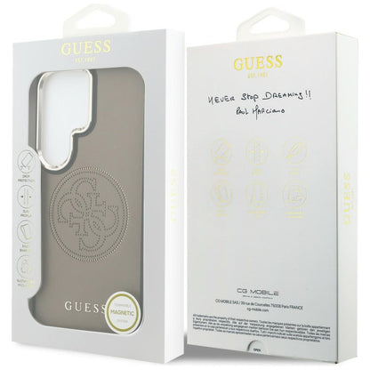 MagSafe-kotelo Samsung Galaxy S26 Ultra S948:lle, Guess, Perforated Logo, Ruskea