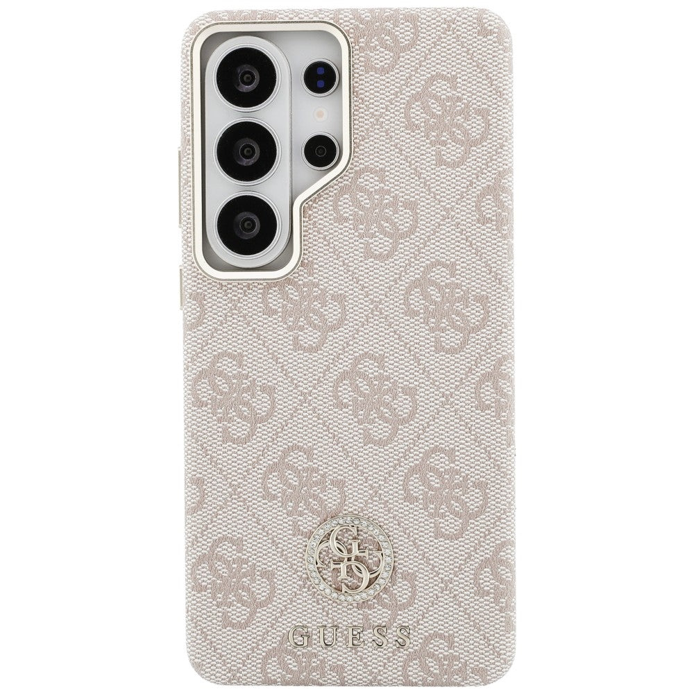 MagSafe-kotelo Samsung Galaxy S26 Ultra S948:lle, Guess, Rhinestone Round Logo, Pinkki