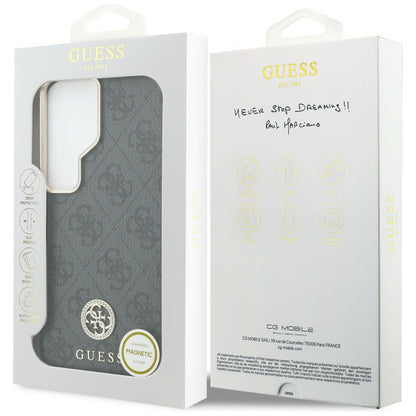 MagSafe-kotelo Samsung Galaxy S26 Ultra S948:lle, Guess, Strass Round Logo, Musta