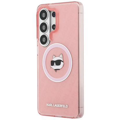 MagSafe-kotelo Samsung Galaxy S26 Ultra S948:lle, Karl Lagerfeld, IML Choupette Head on KL Repeated Logo, Pinkki