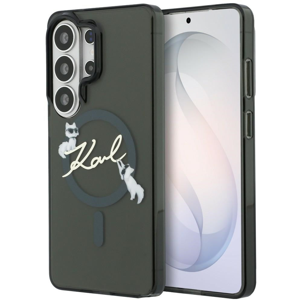 MagSafe-kotelo Samsung Galaxy S26 Ultra S948:lle, Karl Lagerfeld, IML Choupette Karl Script Logo, Musta
