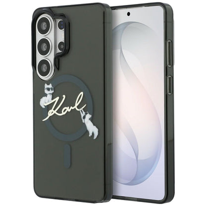 MagSafe-kotelo Samsung Galaxy S26 Ultra S948:lle, Karl Lagerfeld, IML Choupette Karl Script Logo, Musta