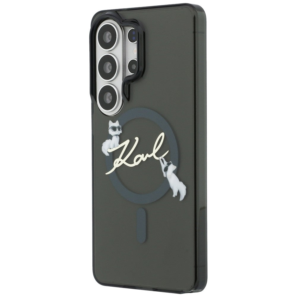 MagSafe-kotelo Samsung Galaxy S26 Ultra S948:lle, Karl Lagerfeld, IML Choupette Karl Script Logo, Musta