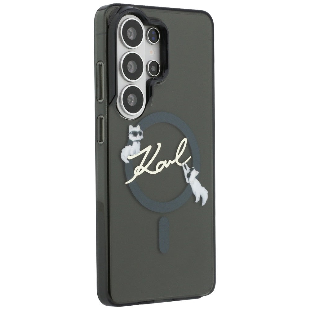 MagSafe-kotelo Samsung Galaxy S26 Ultra S948:lle, Karl Lagerfeld, IML Choupette Karl Script Logo, Musta