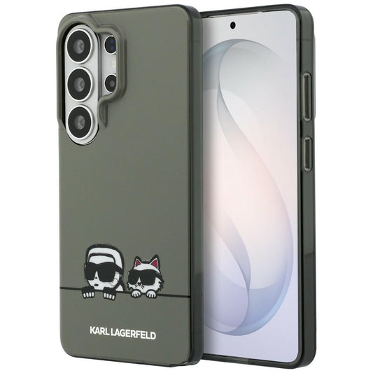 MagSafe-kotelo Samsung Galaxy S26 Ultra S948:lle, Karl Lagerfeld, IML Karl & Choupette Peekaboo -logo, musta.