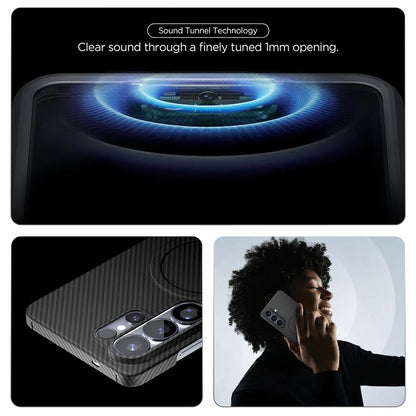 MagSafe-kotelo Samsung Galaxy S26 Ultra S948:lle, Spigen, Air Skin, Musta ACS11029