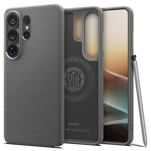 MagSafe-kotelo Samsung Galaxy S26 Ultra S948:lle, Spigen, Liquid Air, Harmaa ACS10675