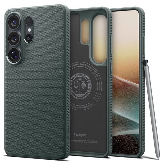 MagSafe-kotelo Samsung Galaxy S26 Ultra S948:lle, Spigen, Liquid Air, Vihreä ACS10676