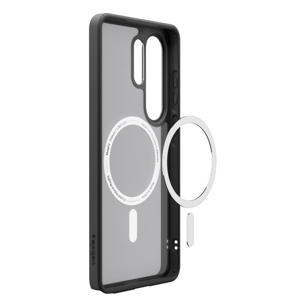 MagSafe-kotelo Samsung Galaxy S26 Ultra S948:lle, Spigen, Ultra Hybrid, Satinoitu Musta ACS10681