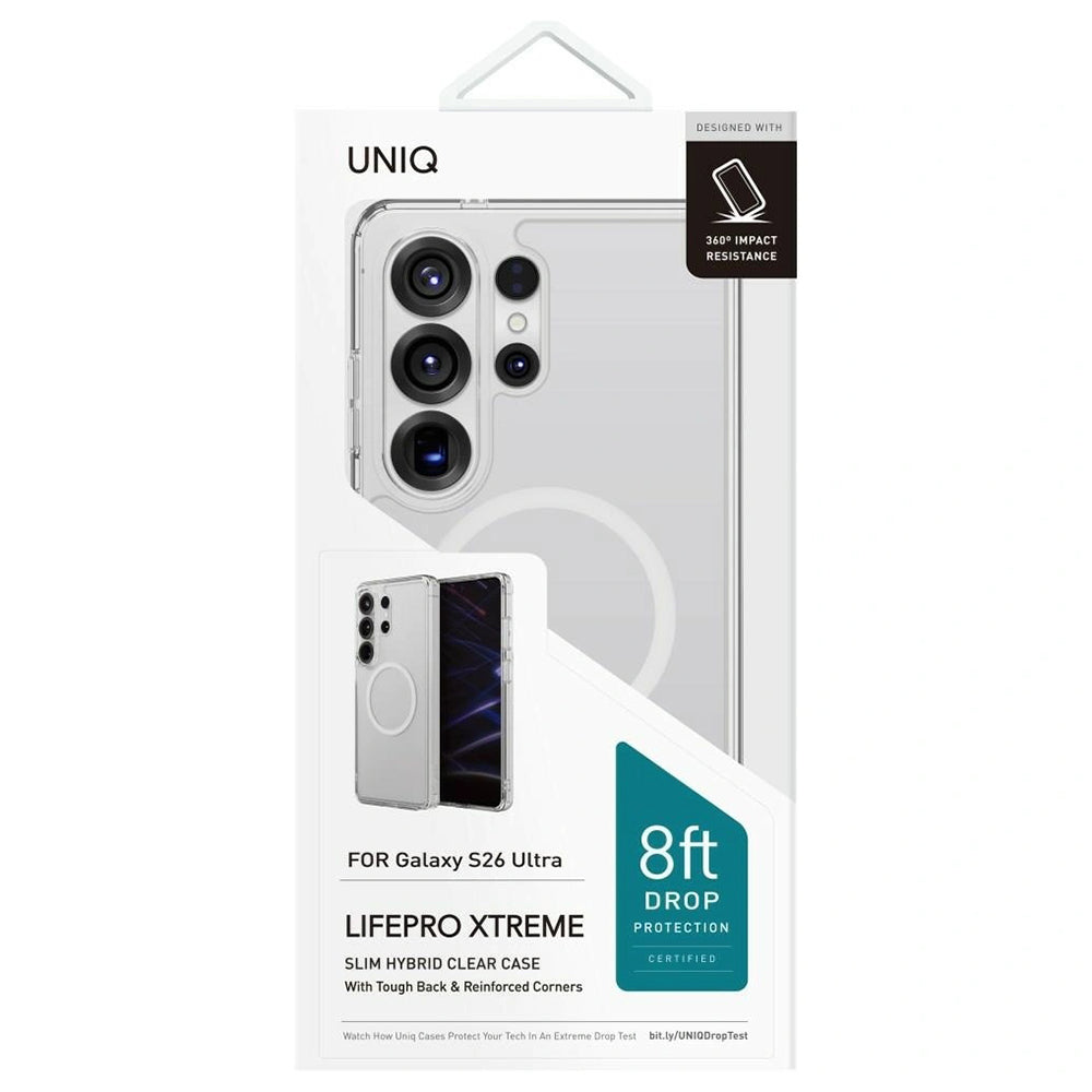 MagSafe-kotelo Samsung Galaxy S26 Ultra S948:lle, UNIQ, LifePro Xtreme MagClick, Läpinäkyvä