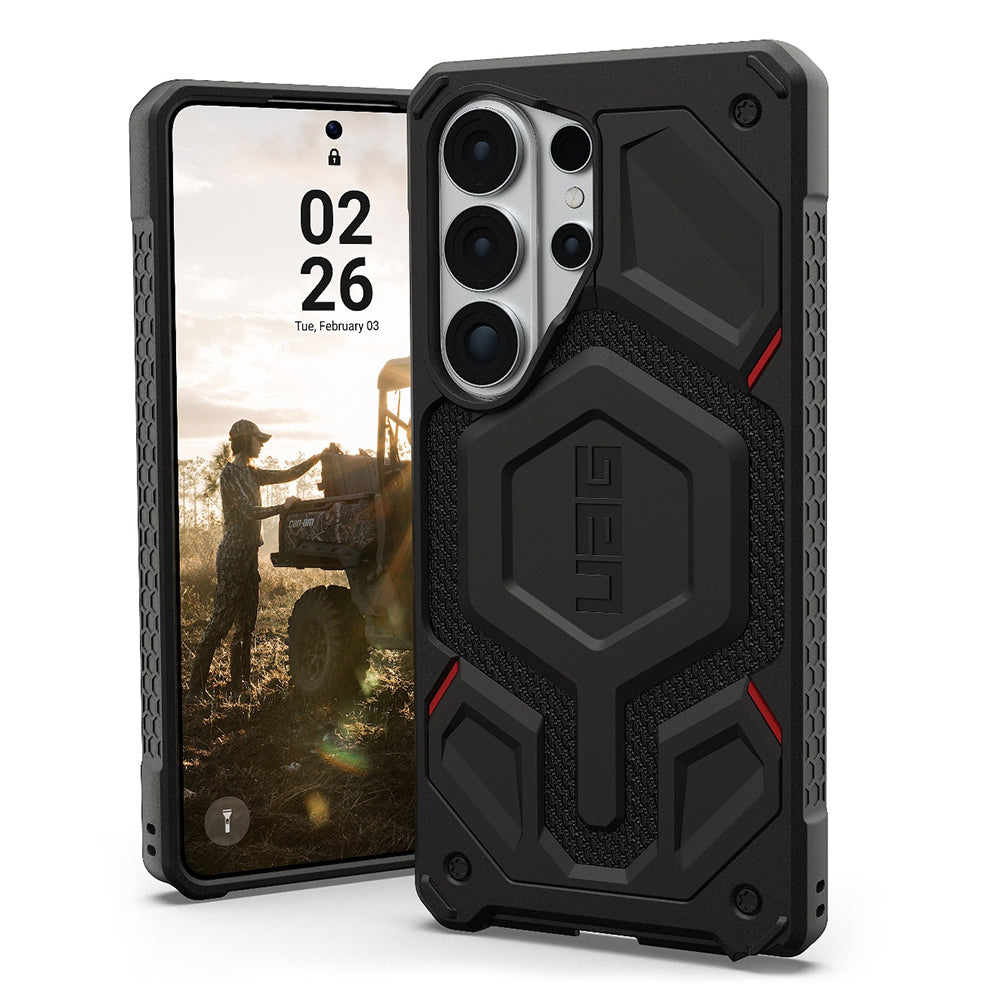 MagSafe-kuori Samsung Galaxy S26 Ultra S948 -puhelimelle, Urban Armor Gear, Monarch Pro Kevlar, musta