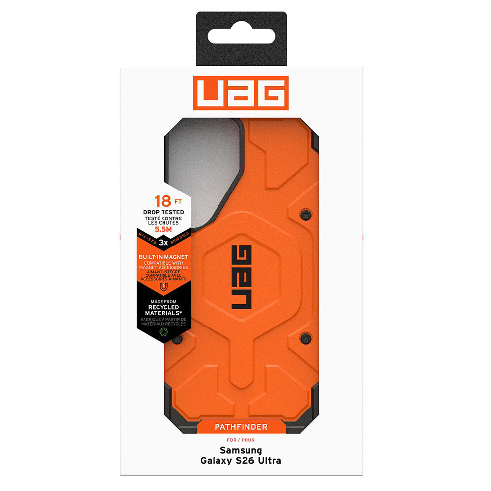 MagSafe-kuori Samsung Galaxy S26 Ultra S948:lle, Urban Armor Gear, Pathfinder, Oranssi