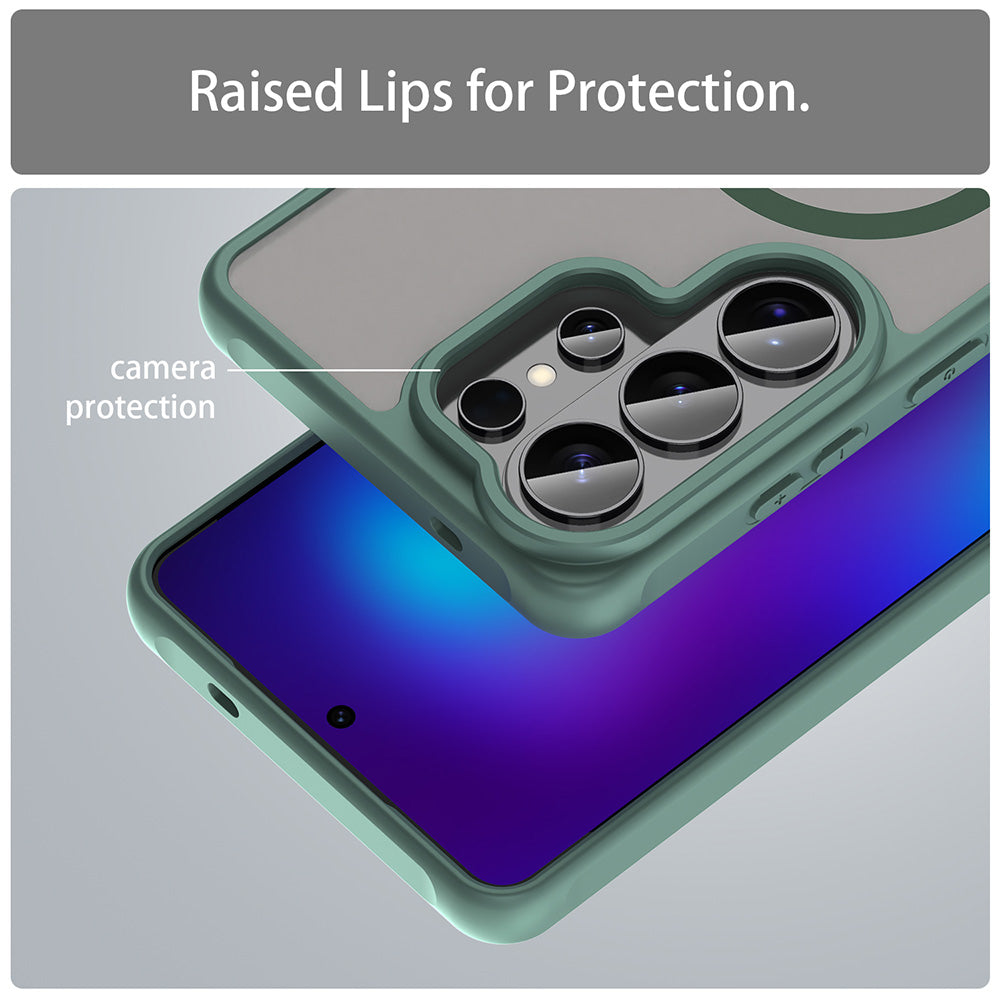 MagSafe-kotelo Samsung Galaxy S26 Ultra, Techsuit, HaloFrost II, Vihreä