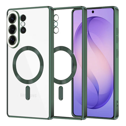 MagSafe-kotelo Samsung Galaxy S26 Ultra, Techsuit, Luxury Crystal, Tummanvihreä