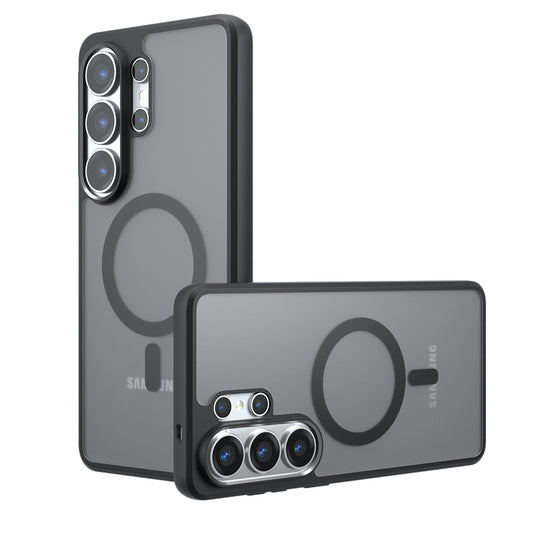 MagSafe-kotelo Samsung Galaxy S26 Ultra -puhelimelle, Techsuit, PureFrost, Satinoitu Musta