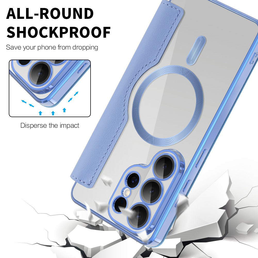 MagSafe-kotelo Samsung Galaxy S26 Ultra, Techsuit, SmartMag Book, Sininen