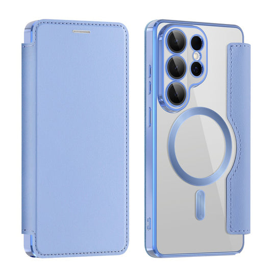 MagSafe-kotelo Samsung Galaxy S26 Ultra, Techsuit, SmartMag Book, Sininen