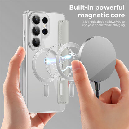 MagSafe-kotelo Samsung Galaxy S26 Ultra, Techsuit, SmartMag Book, Harmaa