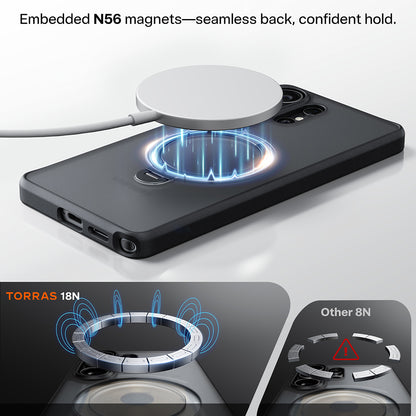 MagSafe-kotelo Samsung Galaxy S26 Ultra, Torras, Ostand Spin, Musta