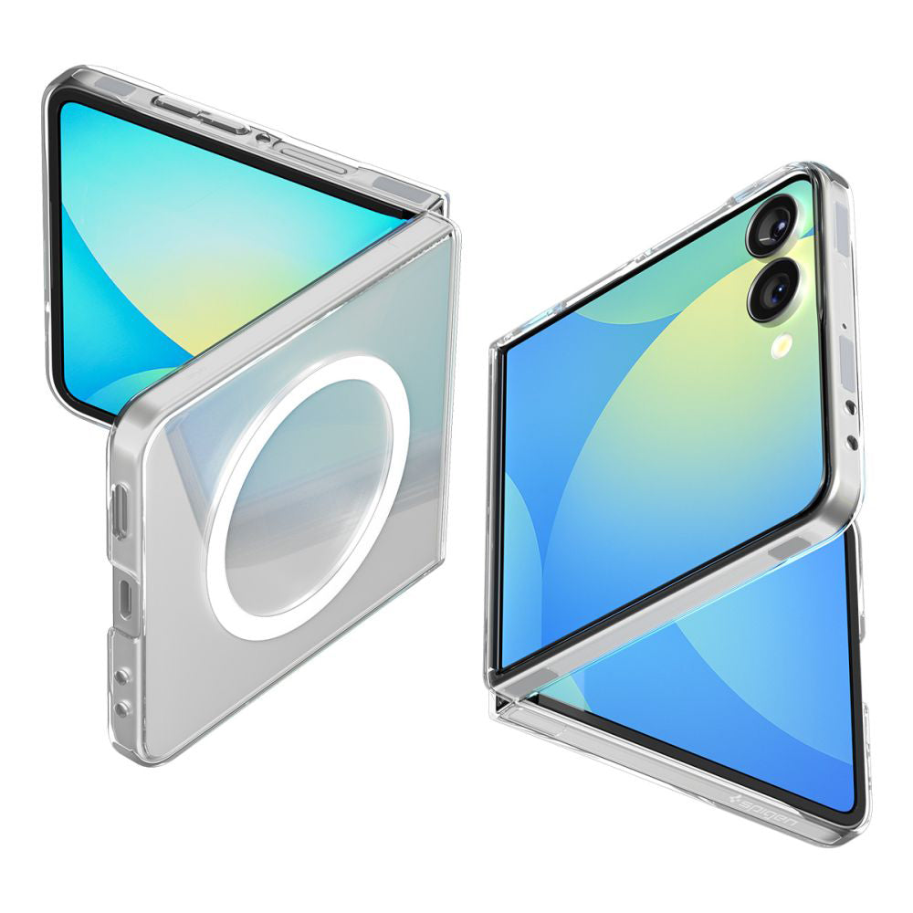 MagSafe-kuori Samsung Galaxy Z Flip7 F766:lle, Spigen, Air Skin, Läpinäkyvä ACS09556