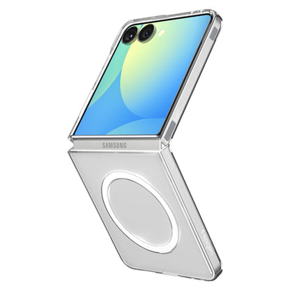 MagSafe-kuori Samsung Galaxy Z Flip7 F766:lle, Spigen, Air Skin, Läpinäkyvä ACS09556