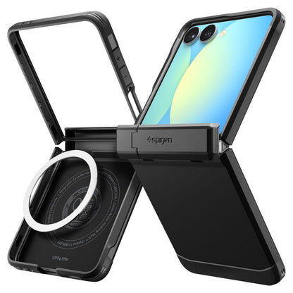 MagSafe-kotelo Samsung Galaxy Z Flip7 F766:lle, Spigen, Tough Armor Pro, Musta ACS09561