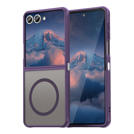 MagSafe-kuori Samsung Galaxy Z Flip7 F766:lle, Techsuit, HaloFrost II, Violetti
