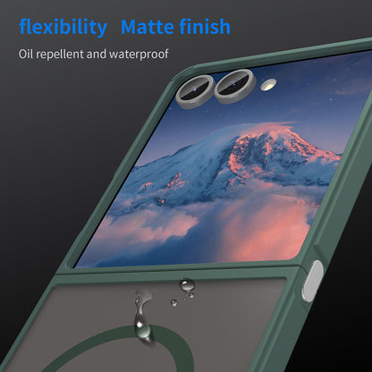 MagSafe-kuori Samsung Galaxy Z Flip7 F766:lle, Techsuit, HaloFrost II, Vihreä