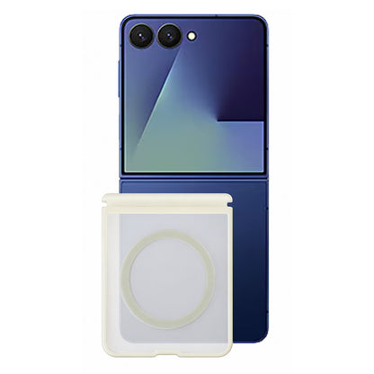 MagSafe-kuori Samsung Galaxy Z Flip8 F776:lle, Blueo, ihoystävällinen pudotussuojalla, harmaa satiini