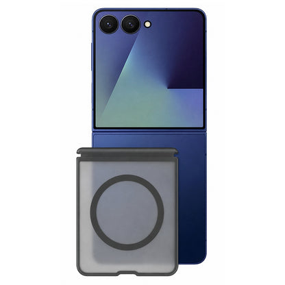 MagSafe-kuori Samsung Galaxy Z Flip8 F776:lle, Blueo, ihoystävällinen pudotussuojalla, satiinimusta