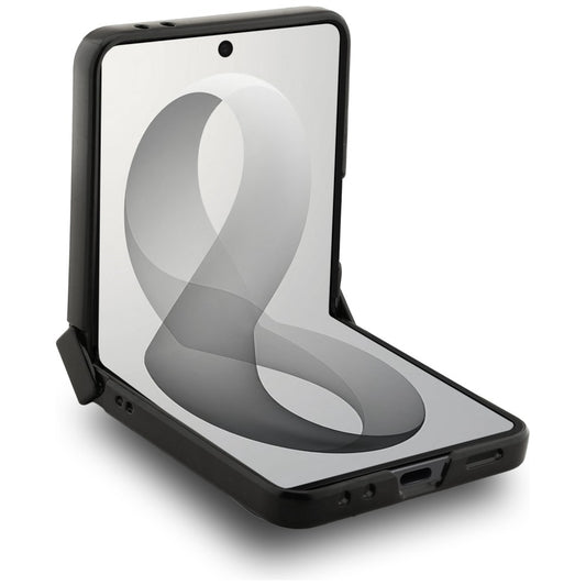 MagSafe-kuori Samsung Galaxy Z Flip8 F776:lle, Guess, 4G Leather Classic, Vaaleanpunainen