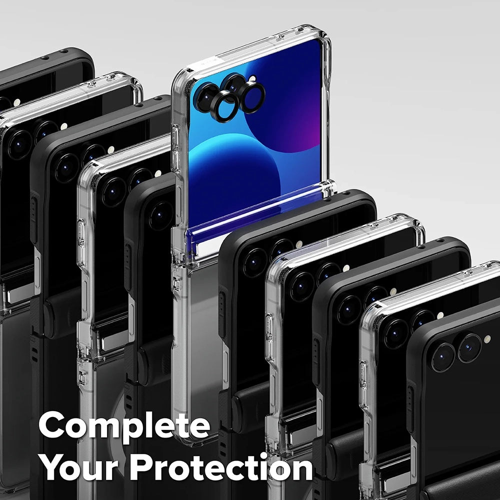 MagSafe-kuori Samsung Galaxy Z Flip8 F776:lle, Ringke, Onyx Flap, Musta