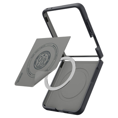 MagSafe-kuori Samsung Galaxy Z Flip8 F776:lle, Spigen, Caseology Nano Pop, Musta ACS11523