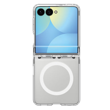 MagSafe-kuori Samsung Galaxy Z Flip8 F776:lle, Spigen, Ultra Hybrid Pro, Kirkas Valkoinen ACS11524