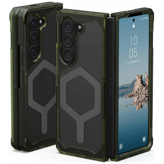 MagSafe-kuori Samsung Galaxy Z Fold5 F946:lle, Urban Armor Gear, Plyo Pro, Vihreänharmaa