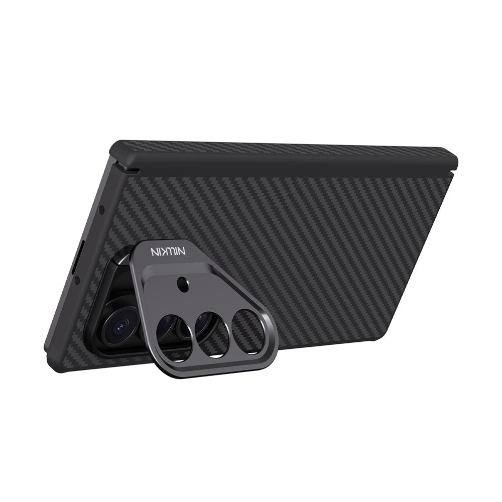 MagSafe-kuori Samsung Galaxy Z Fold7 F966:lle, Nillkin, CarboProp kameran aukolla, musta