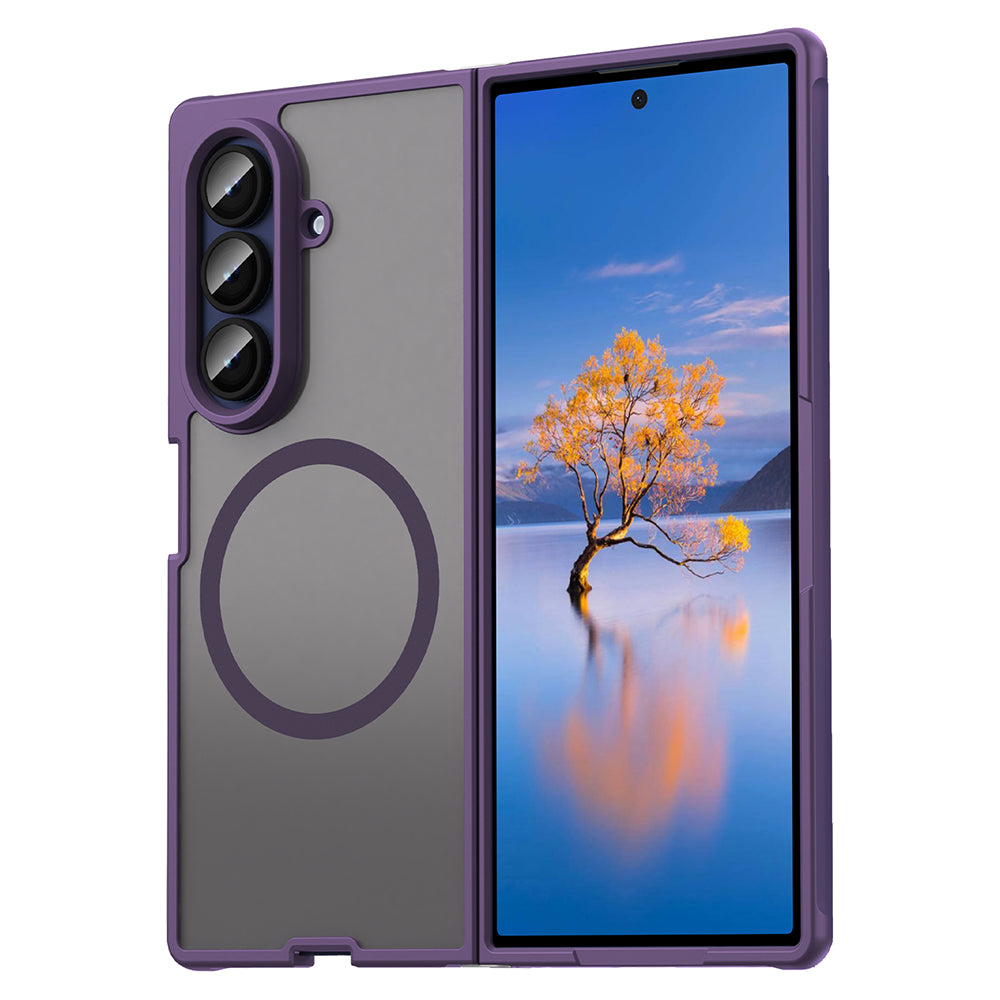 MagSafe-kuori Samsung Galaxy Z Fold7 F966:lle, Techsuit, HaloFrost II, Violetti